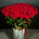 101 красная роза в корзине
