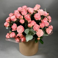Букет Розы Бомбастик розовые