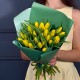 Букет из 25 желтых тюльпанов