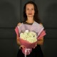 Белая гортензия в упаковке