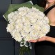 Букет из 9 белых кустовых хризантем